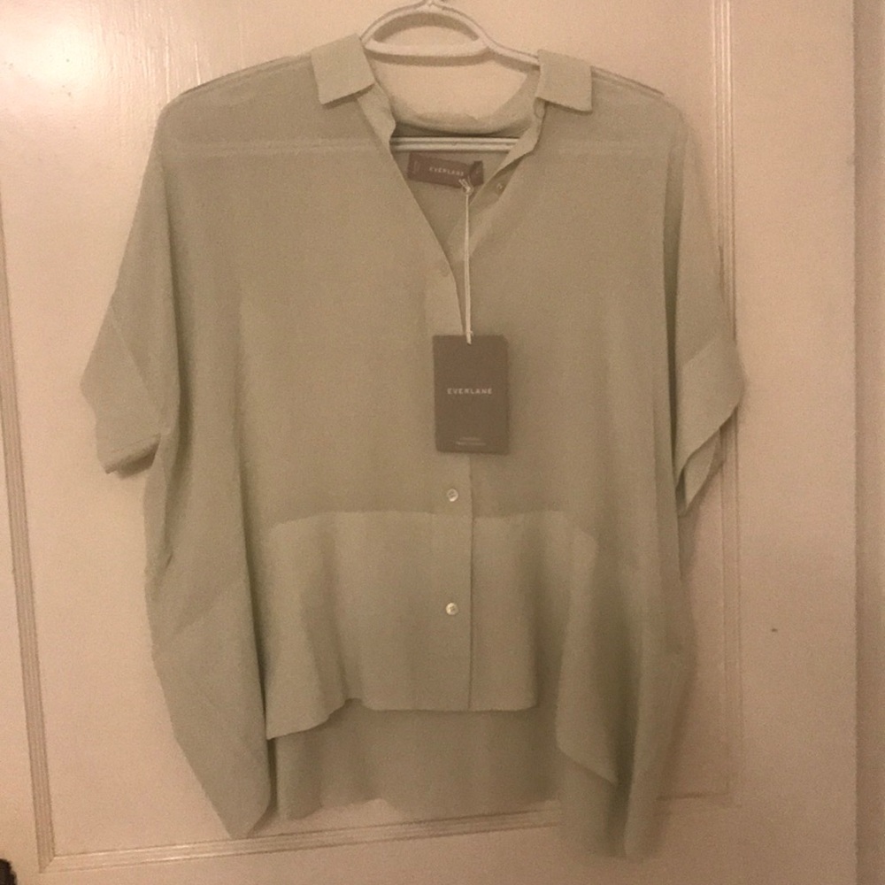 Everlane silk box blouse